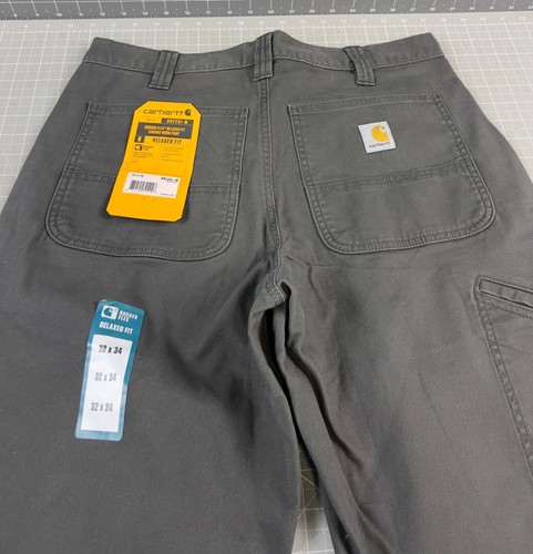 Carhartt Rugged Flex Relaxed-Fit Canvas Work Pants Men’s 32x34 New BN2291-M - Picture 6 of 7