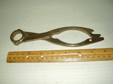 Vtg. AMI Open-All  Cork Extractor, Bottle Opener, Multitool Gold Electroplate