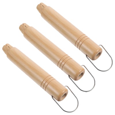  3 Pcs Holders Kitchen Wooden Handle Pot Griddle Accessories