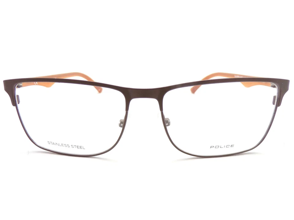 Police Glasses Frame Blackbird Light 4 Matte Brown 54mm Eyeglasses VPL428 090L - Image 3 of 4