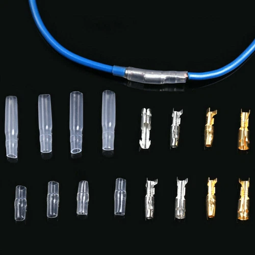400Pcs Rundstecker + Rundsteckhülsen Set 3,9mm Steckverbinder für Auto Motorrad - Bild 5 von 13