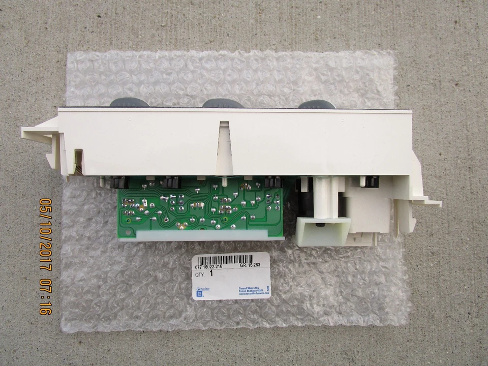GM CHEVY 09378815 ACDELCO 1572548 AIRE ACONDICIONADO CALENTADOR CONTROL DE TEMPERATURA FABRICANTE DE EQUIPOS ORIGINALES NUEVO Foto 4 de 4
