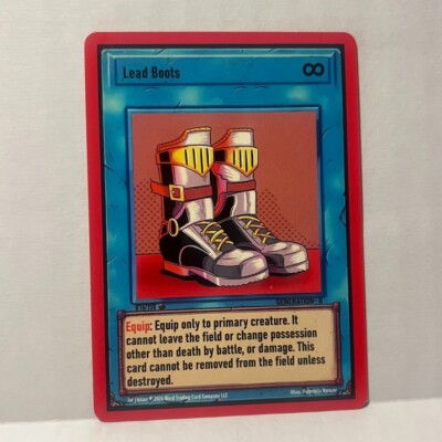 Ward Trading Card Game TCG 1st Edition Generation 2 - Lead Boots 76/150