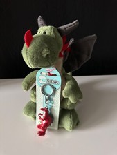 Set Nici 88297 grüner Drache sitzend ca 20cm Plüsch Dragons Creature+Key Friends