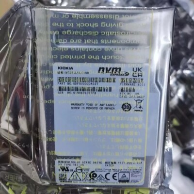 New KIOXIA CD6 7.68TB SSD 2.5'' U.2 KCD61LUL7T68 NVME PCIe4.0X4 Solid State Drive