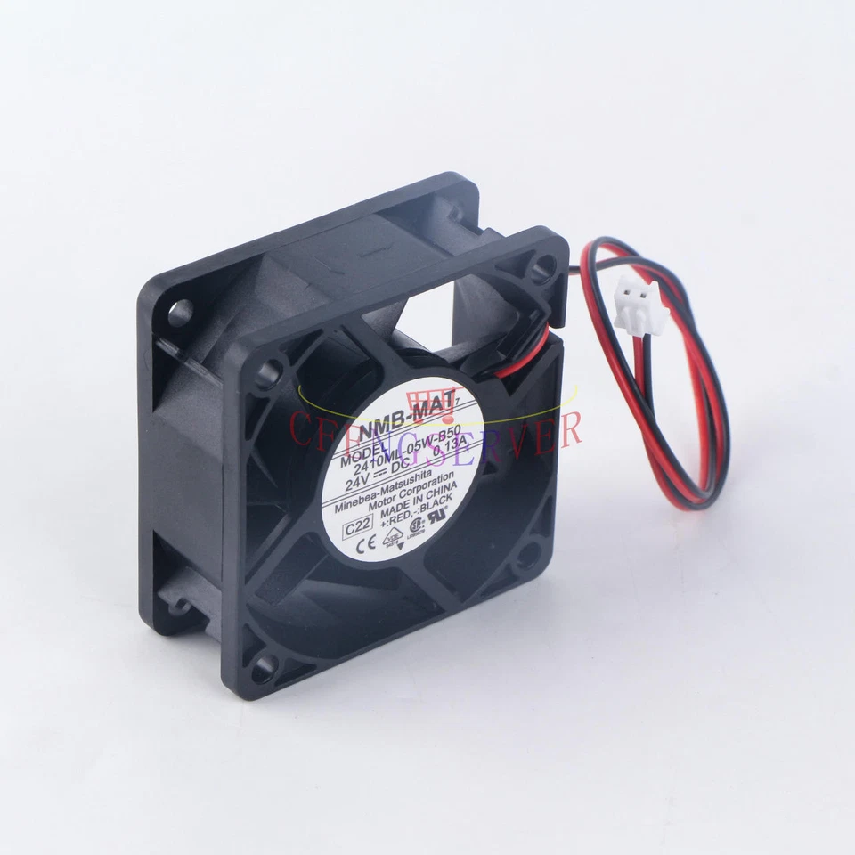 2410ML-05W-B50 NMB-MAT 24V 0.13A 60*25MM 6CM 6025 Inverter Fan 2Pin
