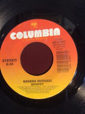 George Michael 7  Vinyl 45 Monkey 2 Versions 1987 CBS LP Faith Wham!