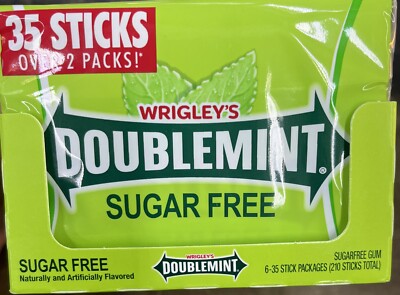 Wrigley s Double mint Sugar Free 6-35 Stick Packages