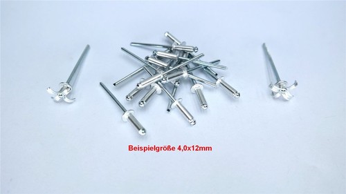 500 Stück Blindnieten Edelstahl A2/A2 ISO 15983 Flachkopf 4,8 x 18