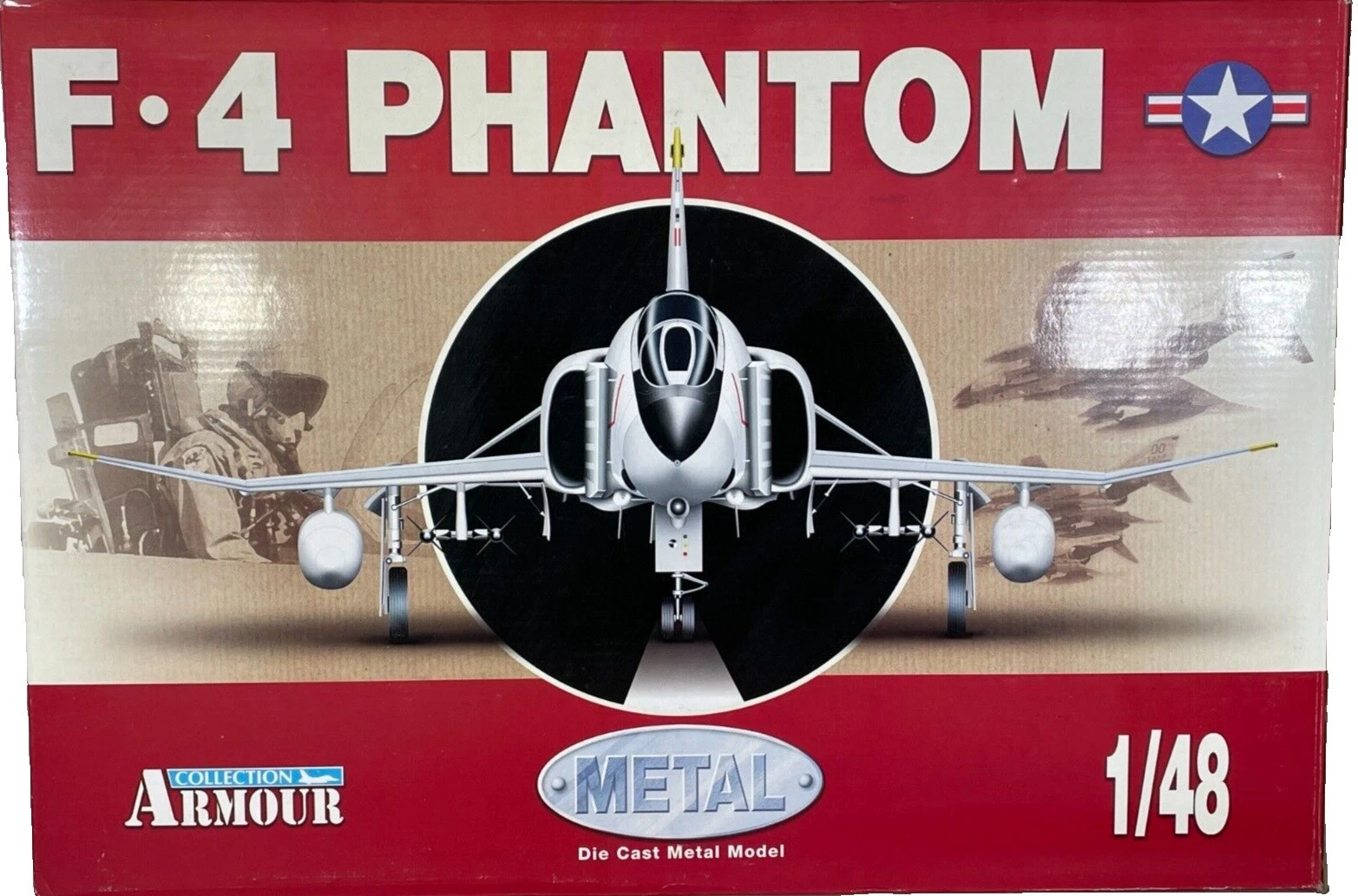 Aviões Militares Armour 1:48 em metal fundido Contemporâneos