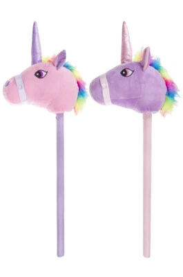 LG-IMPORTS Stockpferd Einhorn Steckenpferd 2 verschiedene Farben Plüsch