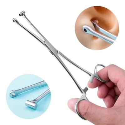 SANDBROS ENGLAND Half Septum Piercing Forceps for Nose & Ear | Body Piercing Forceps Clamps UK