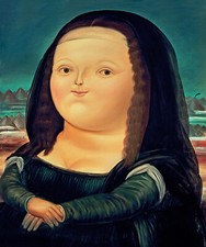 Fernando Botero: Monalisa 22x30 Stampa d'arte di qualità archivistica