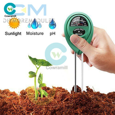 PH Soil Tester 3in 1 Water Moisture light Test Meter Kit For Garden Plant Flower