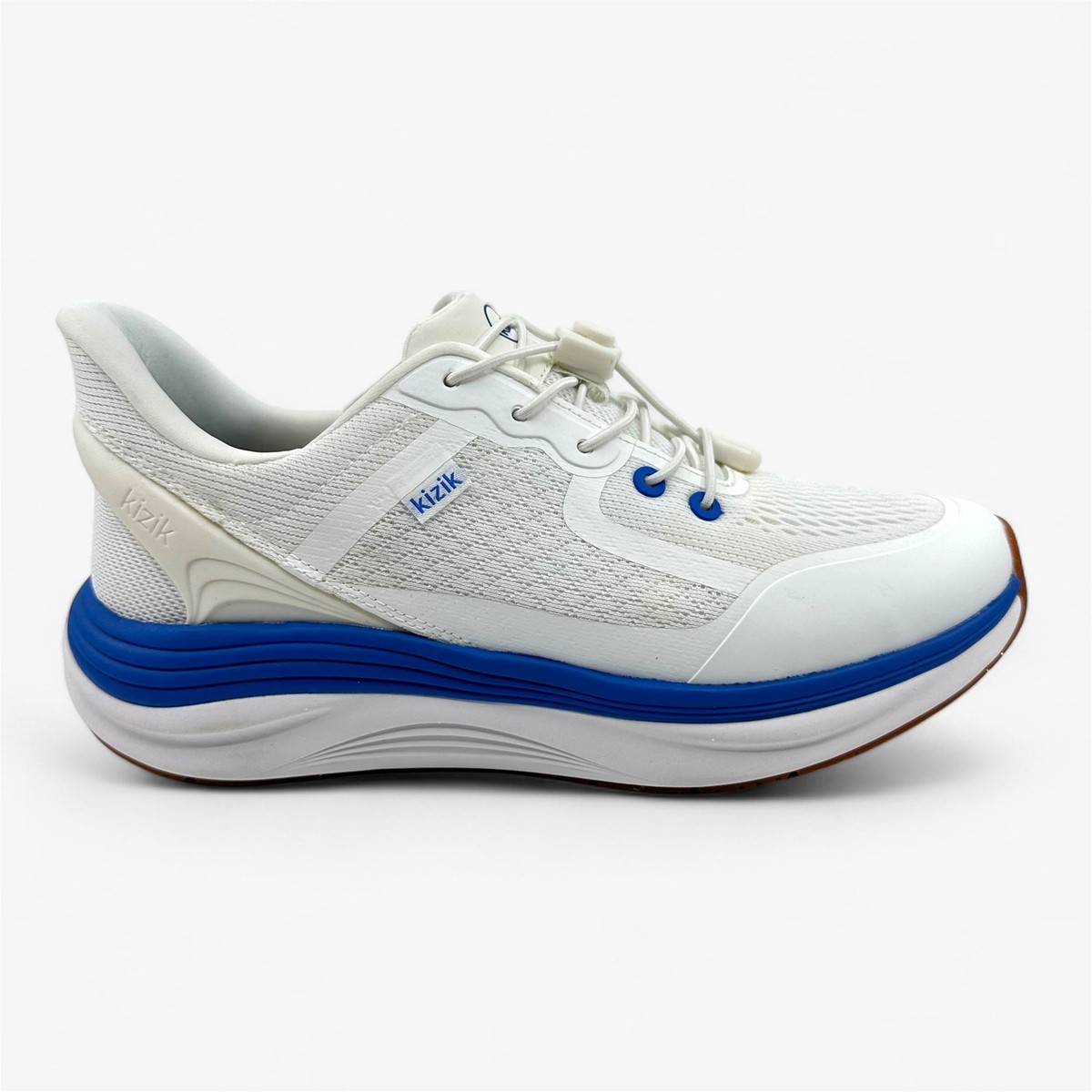 Kizik London Bright White Super Sonic Mens Athletic Sneaker