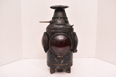 VINTAGE DRESSEL 4 WAY RAILROAD LANTERN Electric Signal Switch Lamp