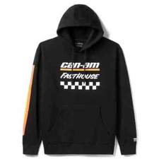 MEN'S CAN-AM X FASTHOUSE RACING PULLOVER HOODIE CAN AM OFF ROAD HOODIE BLACK NEW