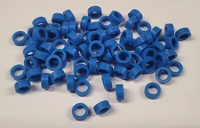 40 pr. JAG Hobbies Blue Silicone Tires for HO Scale Slot Cars - 4.1 Wide