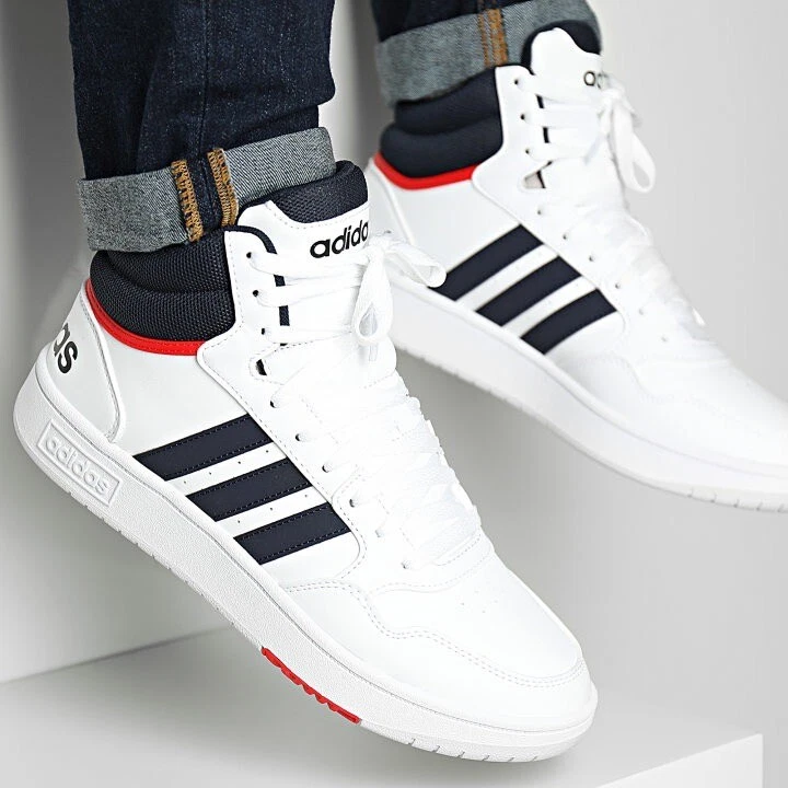 Adidas white best sale hoops