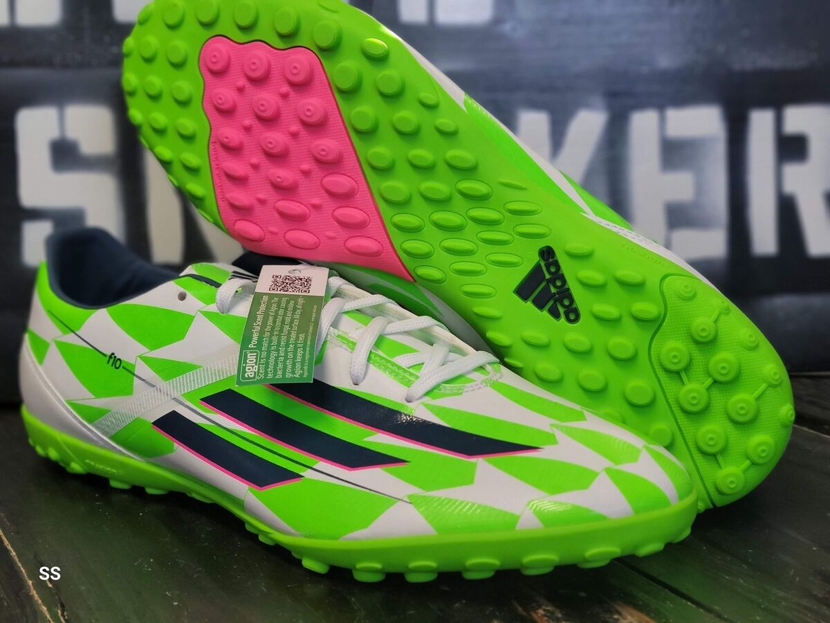 2014 Adidas F10 TF Green/White M18318 Turf Futsal Indoor 2014 Adidas F10 TF Green/White M18318 Turf Futsal Indoor