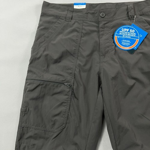 Columbia PFG Pants Men 34x32 Gray Palm Peak II Nylon Lightweight UPF 50 - Picture 6 of 16