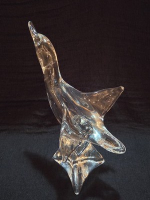 Licio Zanetti Murano Art Glass Duck Goose Sculpture Signed Italy
