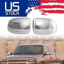 Chrome Mirror Covers Caps Overlay For 1999-2006 Chevy Silverado Gmc Sierra Side Chrome Mirror Covers Caps Overlay For 1999-2006 Chevy Silverado Gmc Sierra Side