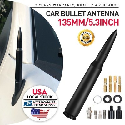 5.3inch 50 Cal Car Short Bullet Antenna For JEEP WRANGLER 2007-2023 GLADIATOR