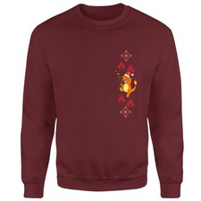 Image of Pokémon Christmas Jumper Adults Burgundy Official Charmander