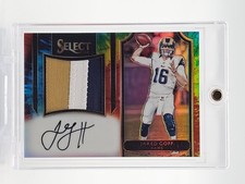 JARED GOFF 2016 SELECT JUMBO SWATCHES PATCH TIE-DYE PRIZM AUTO /25 Q7952