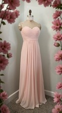Bill Levkoff Women Dress A Line Strapless Long Petal Pink 2