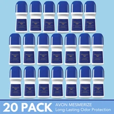 Avon Mesmerize Roll-On Antiperspirant Deodorant, 2.6 fl oz–Fresh Scent (20-Pack)