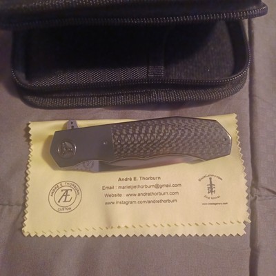 * ANDRE THORBURN L44C * M390 * ZIRCONIUM * IKBS * TITANIUM * CARBON FIBER * NEW 