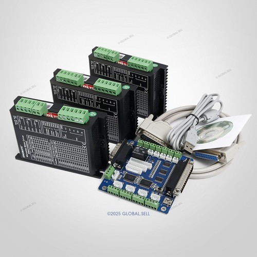 CNC Kit 3 Axis Controller Board & ENGMATE Stepper Motor Driver EMA2 ...