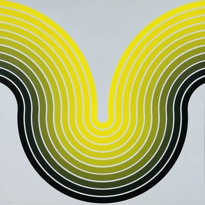 Original HERBERT OEHM 'Swing' (Nr. 7) Serigraphie Handsigniert Siebdruck 1966 - Bild 1 von 4