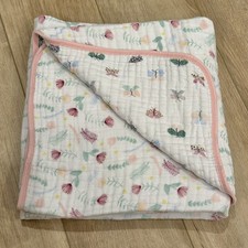Aden  Anais Essentials Dream Blanket Muslin Crib Blanket - Floral/ Butterflies