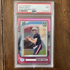 2024 Donruss - Rated Rookie Drake Maye #379 Optic Preview Pink Prizm PSA 9