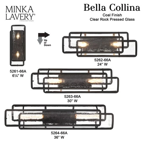 Minka Lavery 5263 Bella Collina 30"W Vanity Light - Coal - Picture 7 of 10