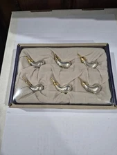 Joie De Vivre Eggplant Knife Rests Set of 6 New in Box