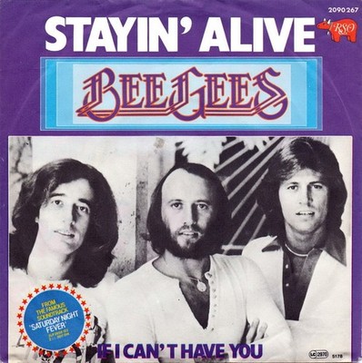 Bee Gees - Stayin' Alive (7'', Single)