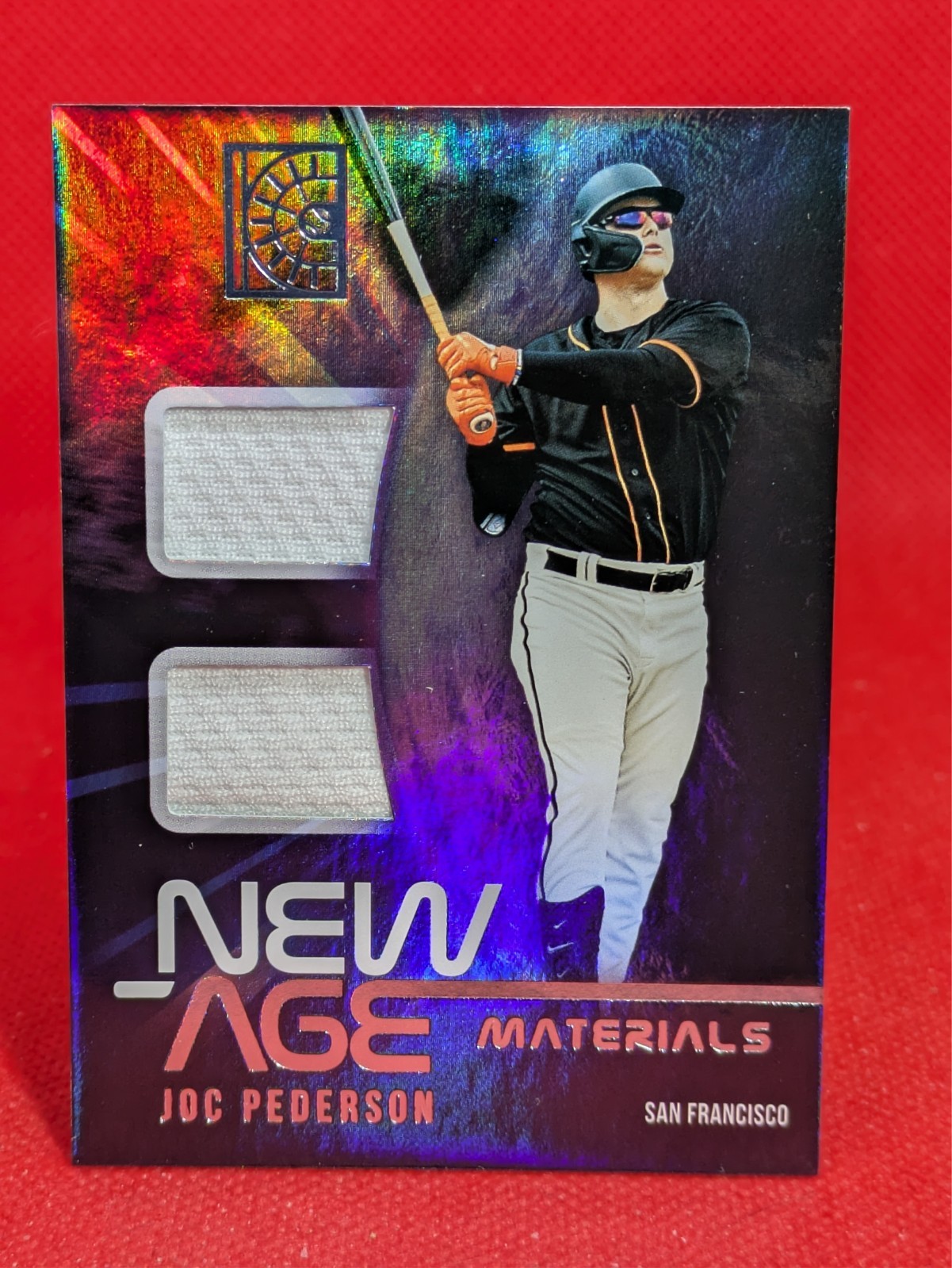 JOC PEDERSON 2022 PANINI CAPSTONE #NAM-JP NEW AGE MATERIALS GAME-WORN RELIC