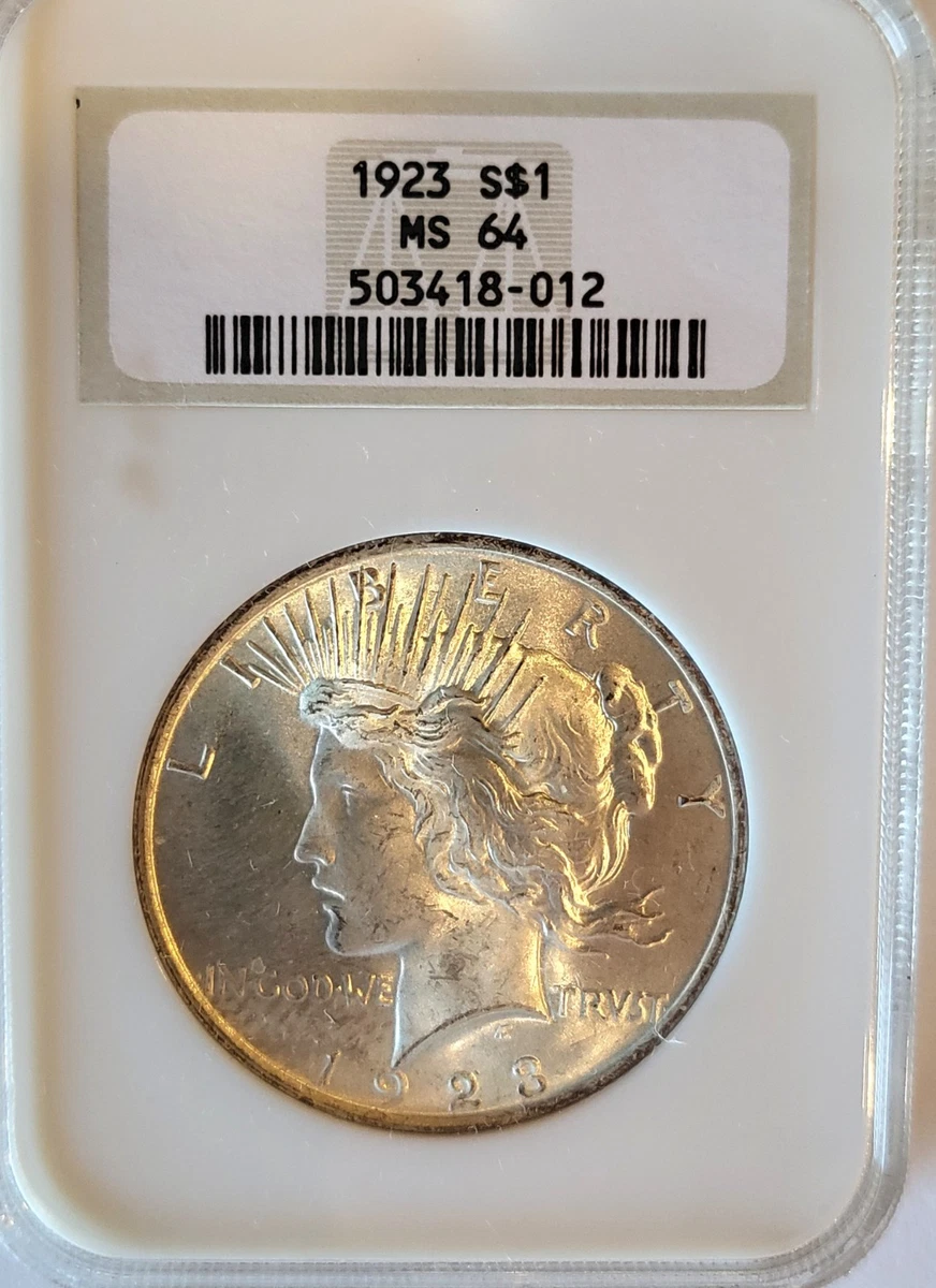 MS 64 Graded 1923 Year Peace Dollars (1921-1935) for sale | eBay