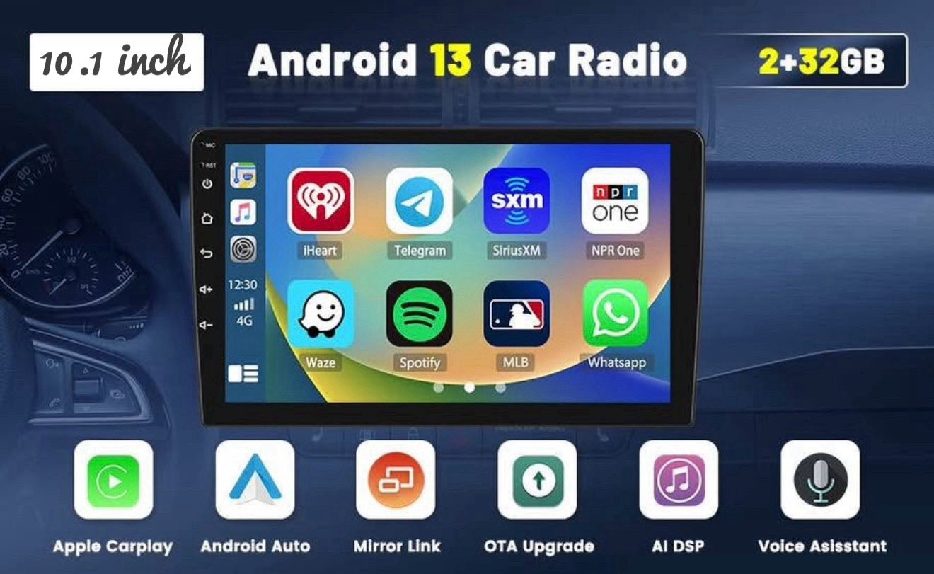 10.1 Inch 13 Androind CarPlay GPS Navigation Double 2Din Touchscreen Car Stereo