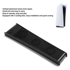 (Black)Game Console Cooling Fan For USB Cooler With 3 Fans For DE/C TU