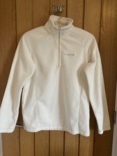 Craghoppers Ladies Cream Half Zip Fleece In Size 10 New without Tags