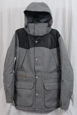 New Burton 2L Hellbrook Insulated Snowboard Jacket Men's Large True Black Hemp