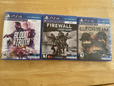 PS4 PSVR Shooter Bundle All New UPC Hole Punched See Description for Games