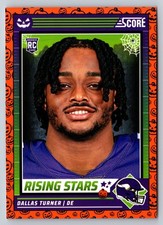 2024 Score-A-Treat #14 Dallas Turner A-Treat - Rising Stars Orange Pumpkin