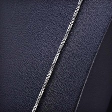 24  1.6mm, vintage Italy sterling silver 925 twisted box chain necklace