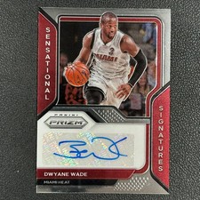 2020-21 Panini Prizm Dwyane Wade Sensational Auto Heat#Z